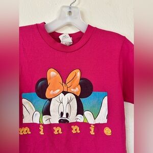 vintage disney | minnie mouse 90s tshirt | pink pre-owned